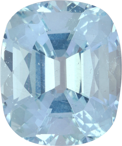 Pear cut aquamarine, 13.1 by 10.95 mm, shown at actual size