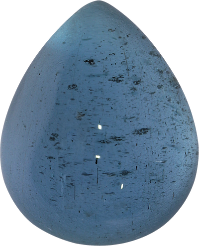 Pear cut aquamarine, 13.62 by 11.05 mm, shown at actual size