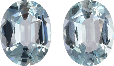 Pear cut aquamarine, 30.2 by 14.06 mm, shown at actual size