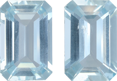 Rectangular cut aquamarine, 16.02 by 10.34 mm, shown at actual size