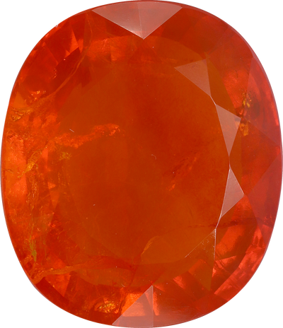 Oval cut fire opal
