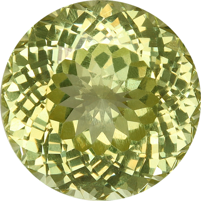 Round cut grossular garnet, 9.05 by 8.99 mm, shown at actual size