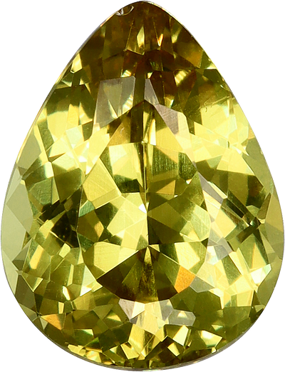 Pear cut grossular garnet
