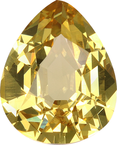 Pear cut grossular garnet