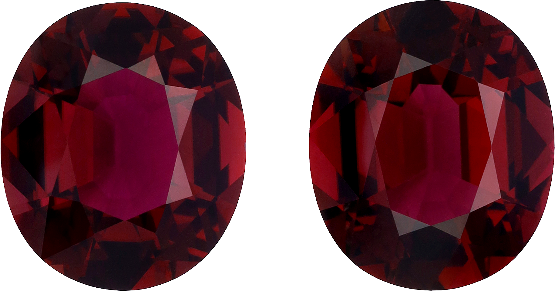 Oval cut purple tourmaline, 13.52 by 11.42 mm, shown at actual size