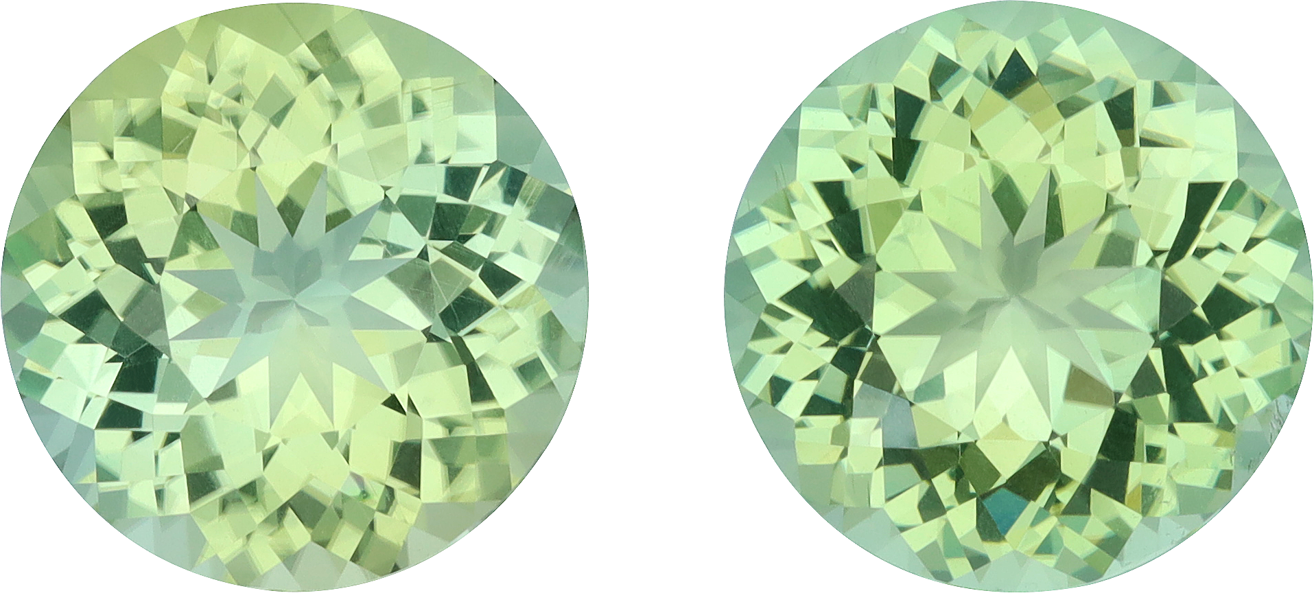 Round cut mix tourmaline, 12.02 by 11.98 mm, shown at actual size