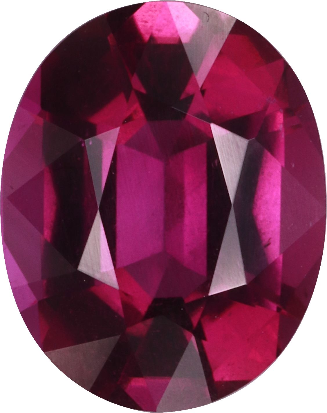 Oval cut cuprian tourmaline, 9.95 by 7.86 mm, shown at actual size
