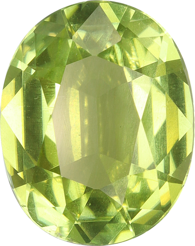 Oval cut cuprian tourmaline, 10.18 by 8.07 mm, shown at actual size