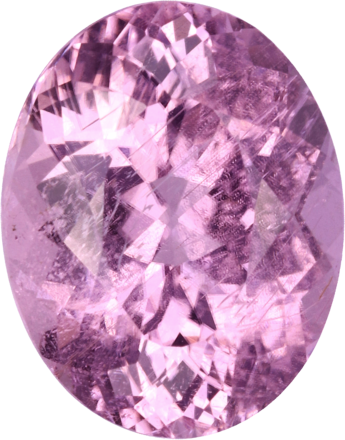 Oval cut cuprian tourmaline, 10.99 by 8.63 mm, shown at actual size