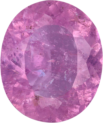 Oval cut cuprian tourmaline, 11.86 by 9.95 mm, shown at actual size