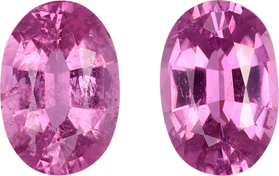 Oval cut cuprian tourmaline, 8.09 by 5.45 mm, shown at actual size