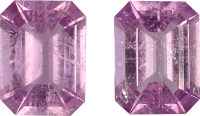 Rectangular cut cuprian tourmaline, 7.88 by 5.91 mm, shown at actual size