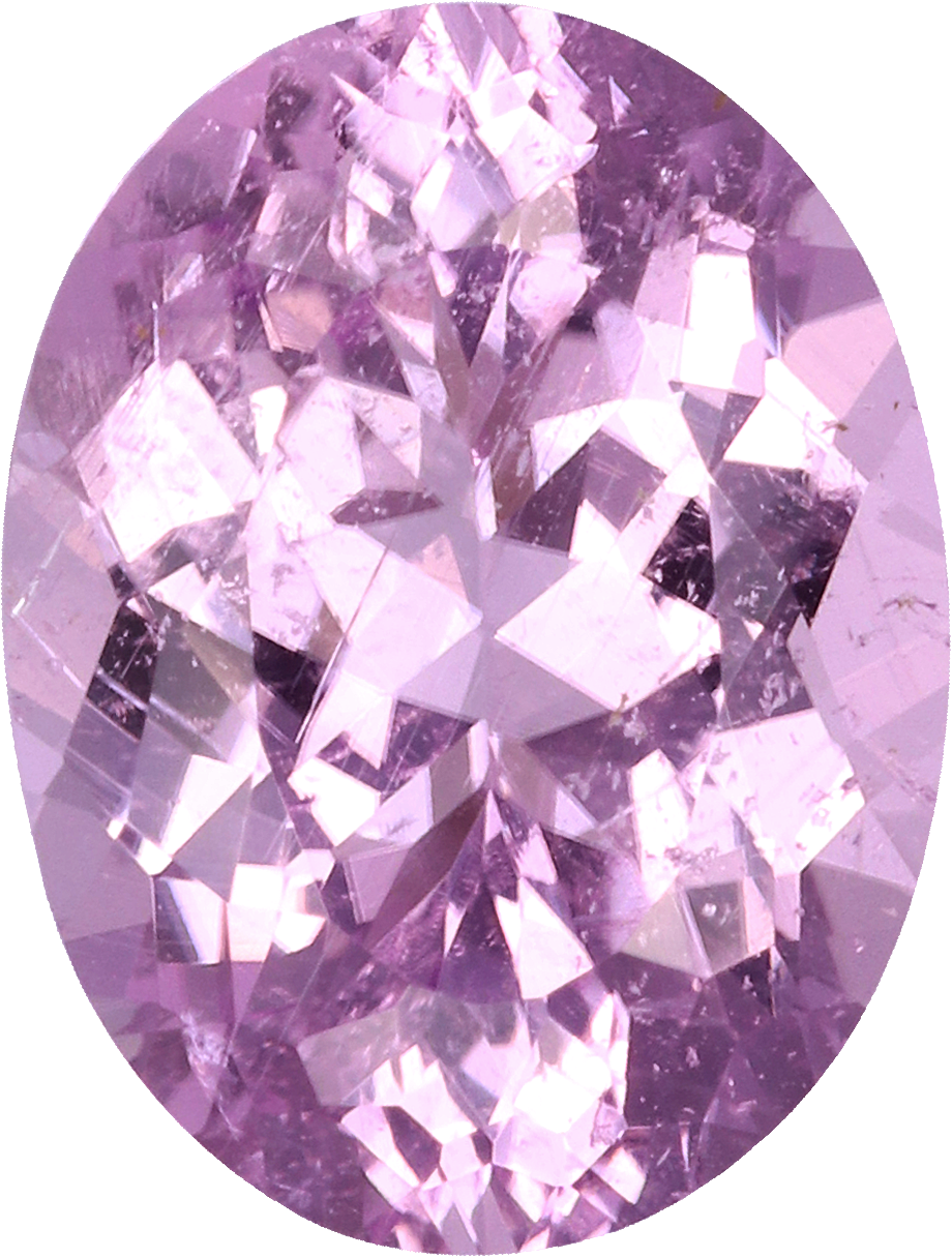 Oval cut cuprian tourmaline, 9.22 by 7.02 mm, shown at actual size