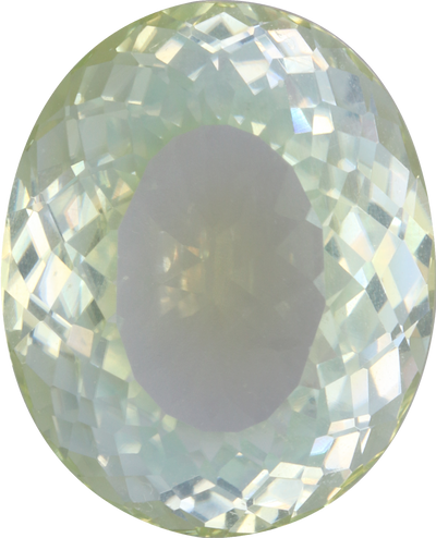 Oval cut paraiba tourmaline, 14.07 by 11.11 mm, shown at actual size