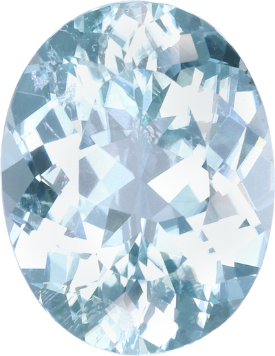 Oval cut paraiba tourmaline, 13.23 by 10.3 mm, shown at actual size