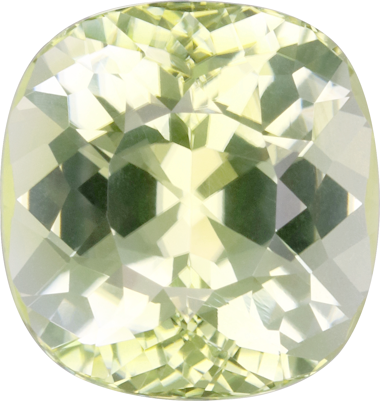 Oval cut paraiba tourmaline, 12.54 by 11.84 mm, shown at actual size