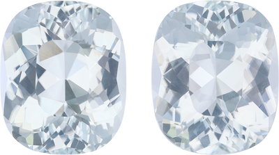Cushion cut paraiba tourmaline, 12.6 by 9.99 mm, shown at actual size