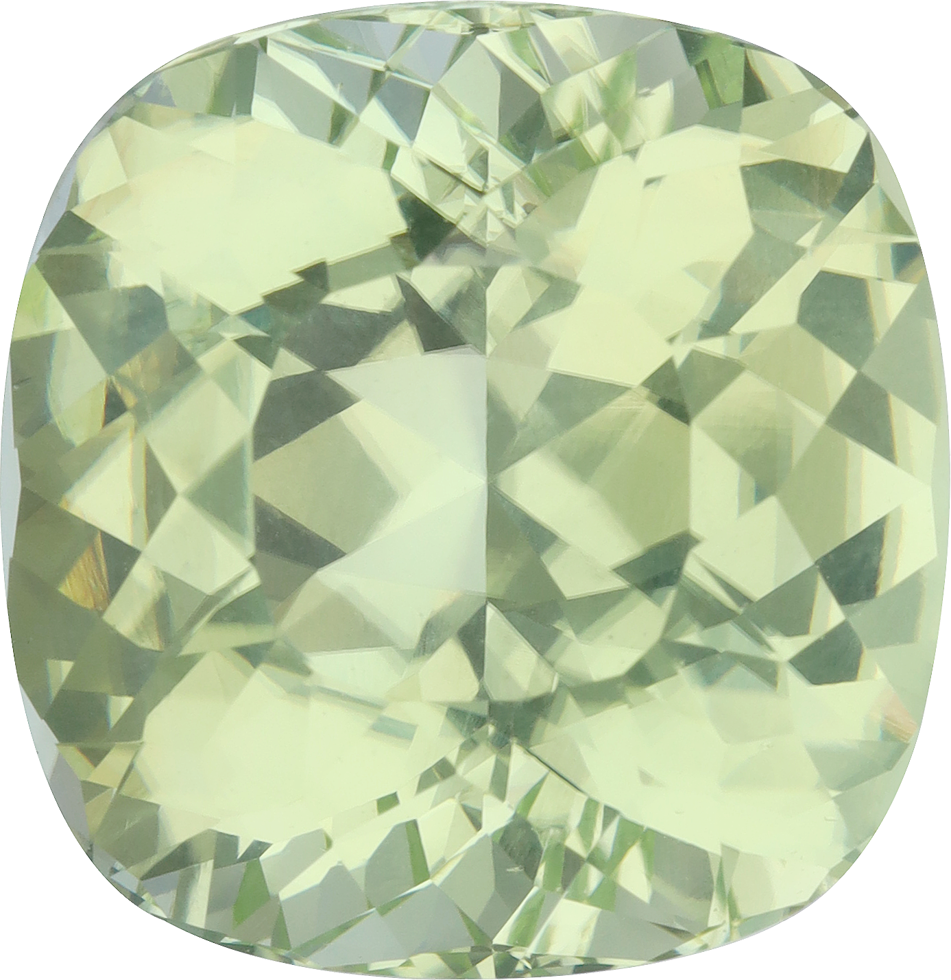 Oval cut paraiba tourmaline, 20.21 by 19.56 mm, shown at actual size