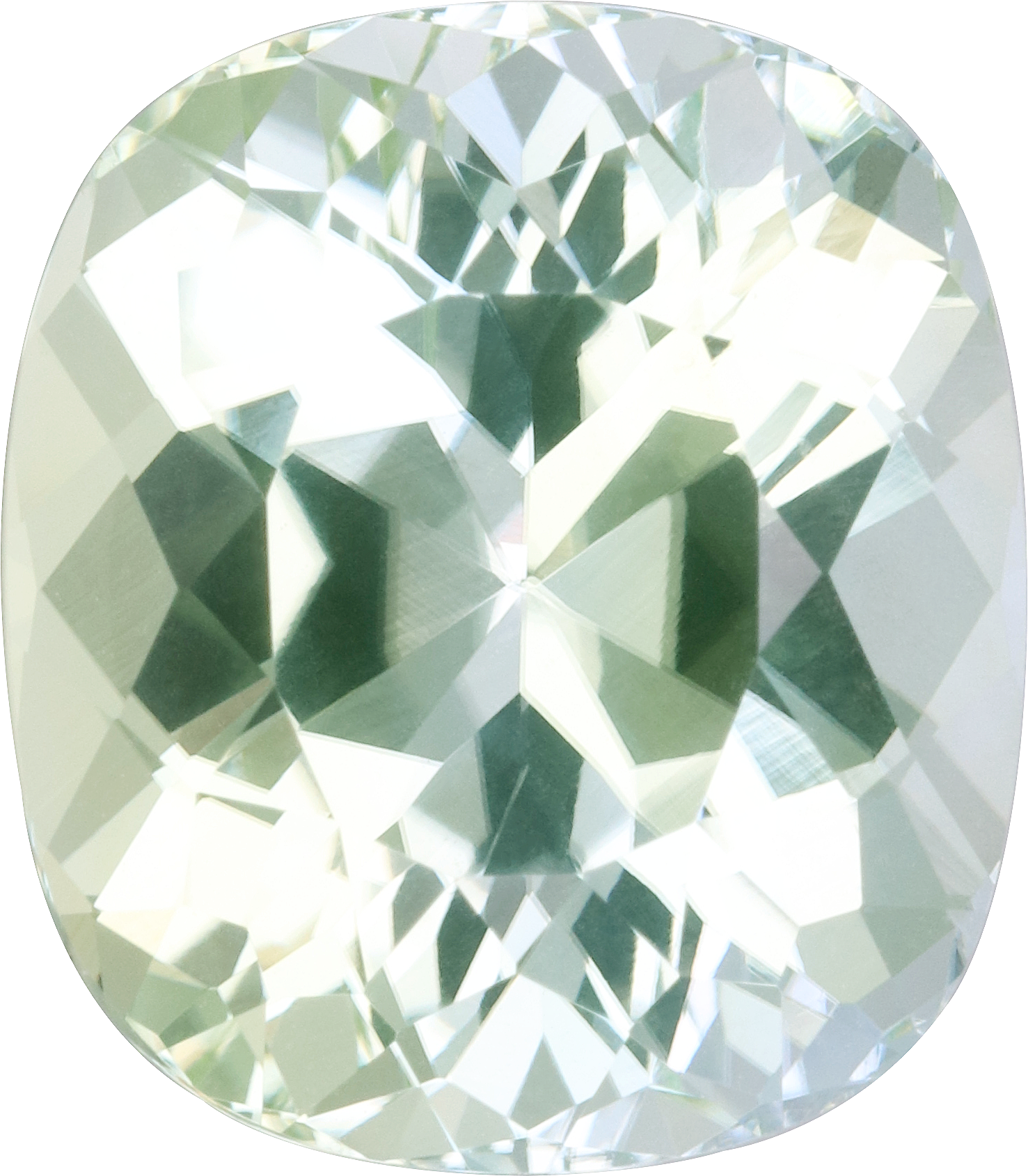 Oval cut paraiba tourmaline, 15.06 by 13.15 mm, shown at actual size