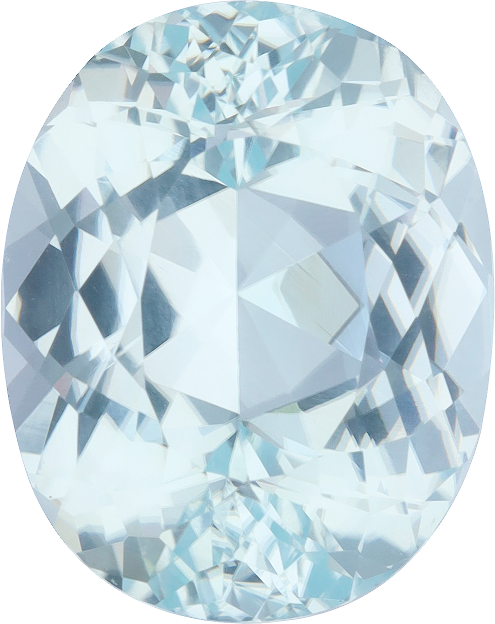 Oval cut paraiba tourmaline, 17.59 by 14.02 mm, shown at actual size