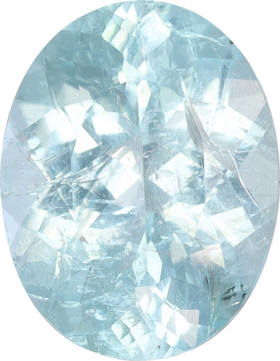 Oval cut paraiba tourmaline, 10.24 by 7.93 mm, shown at actual size