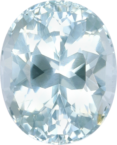Oval cut paraiba tourmaline, 7.86 by 6.34 mm, shown at actual size