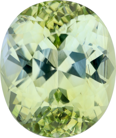 Cushion cut paraiba tourmaline, 16.86 by 14.15 mm, shown at actual size