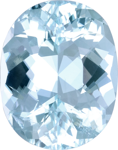 Oval cut paraiba tourmaline, 13.24 by 10.42 mm, shown at actual size