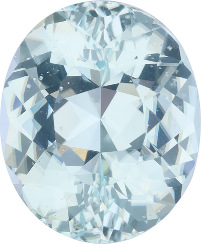 Oval cut paraiba tourmaline, 21.7 by 17.84 mm, shown at actual size
