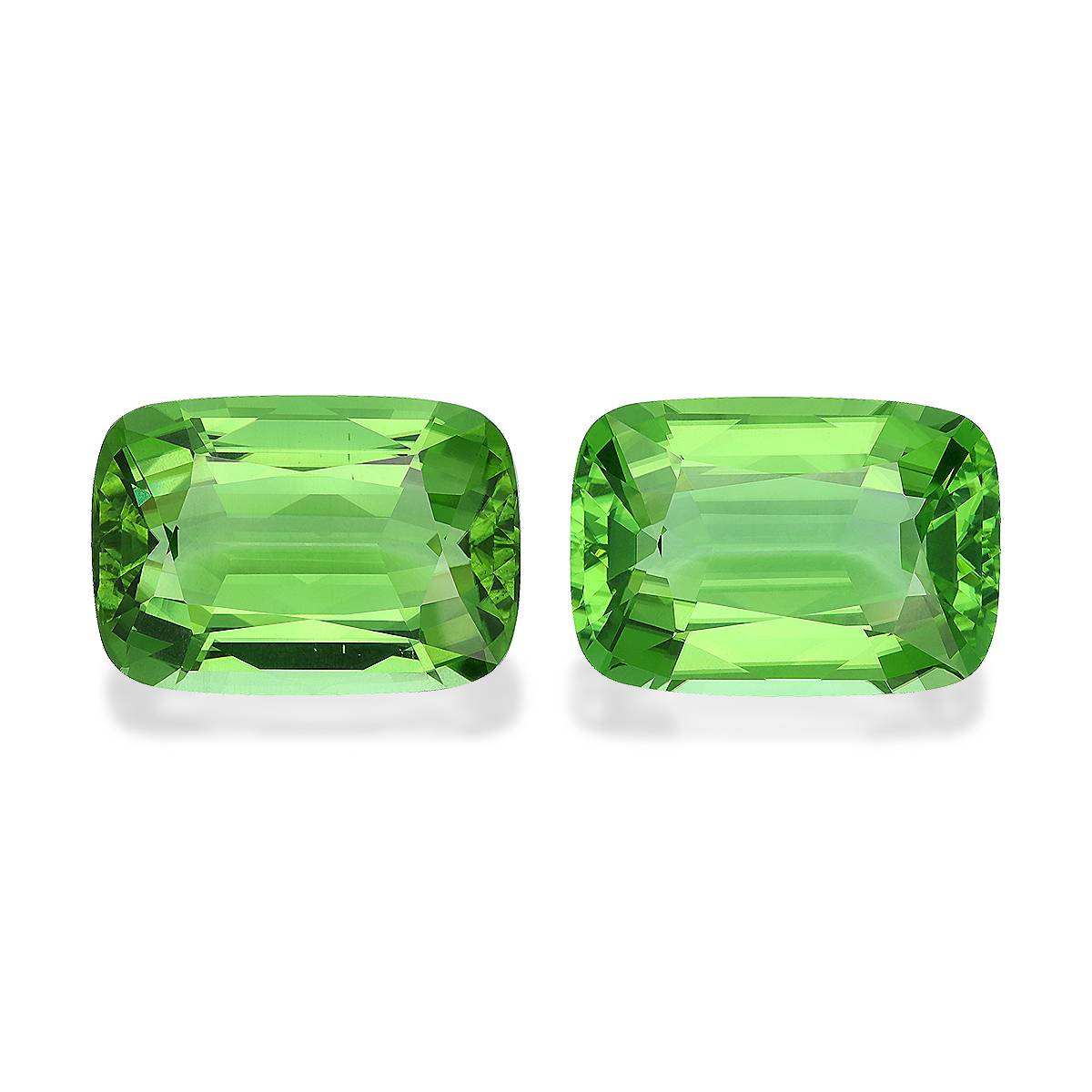 Lime Green Peridot 62.52ct Pair