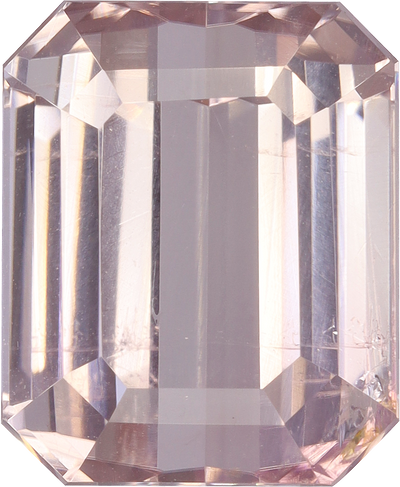 Rectangular cut pink tourmaline