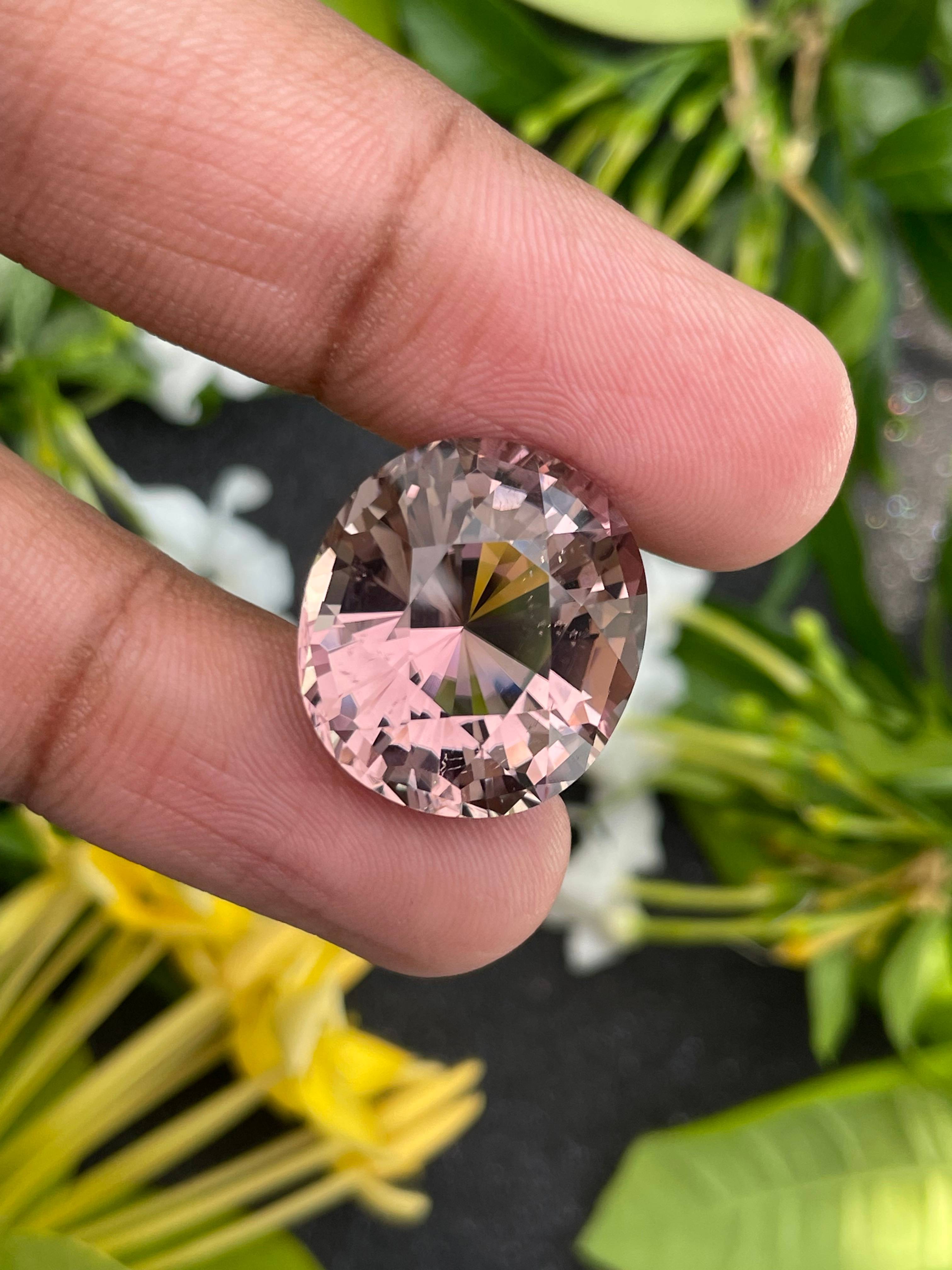 Salmon Pink Tourmaline 21.87ct - 19x17mm | STARLANKA