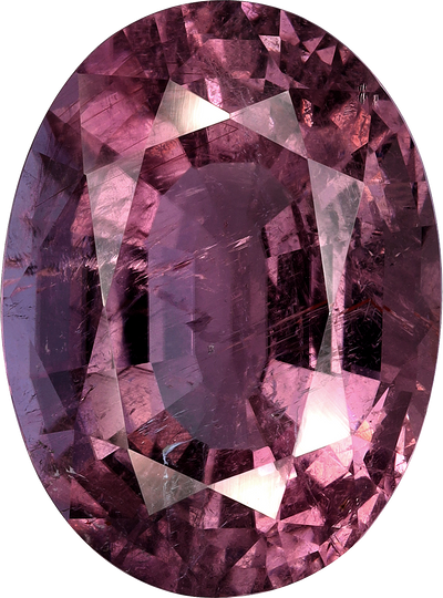 Oval cut pink tourmaline