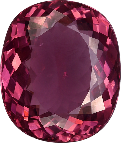 Oval cut pink tourmaline