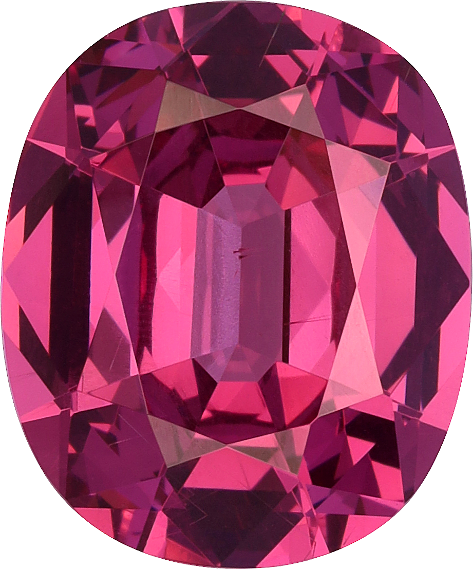 Oval cut rose garnet, 10.96 by 9.09 mm, shown at actual size