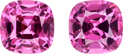 Cushion cut rose garnet, 7.57 by 7.53 mm, shown at actual size