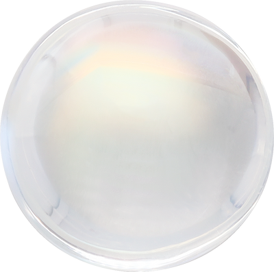 Round cut rainbow moonstone, 11.13 by 11.12 mm, shown at actual size