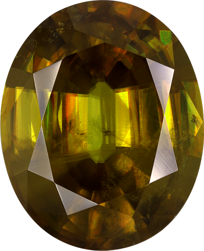 Oval cut sphene