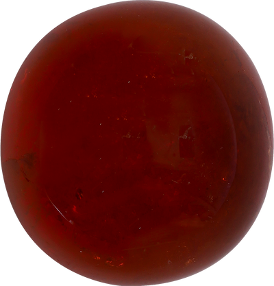 Round cut spessartite garnet