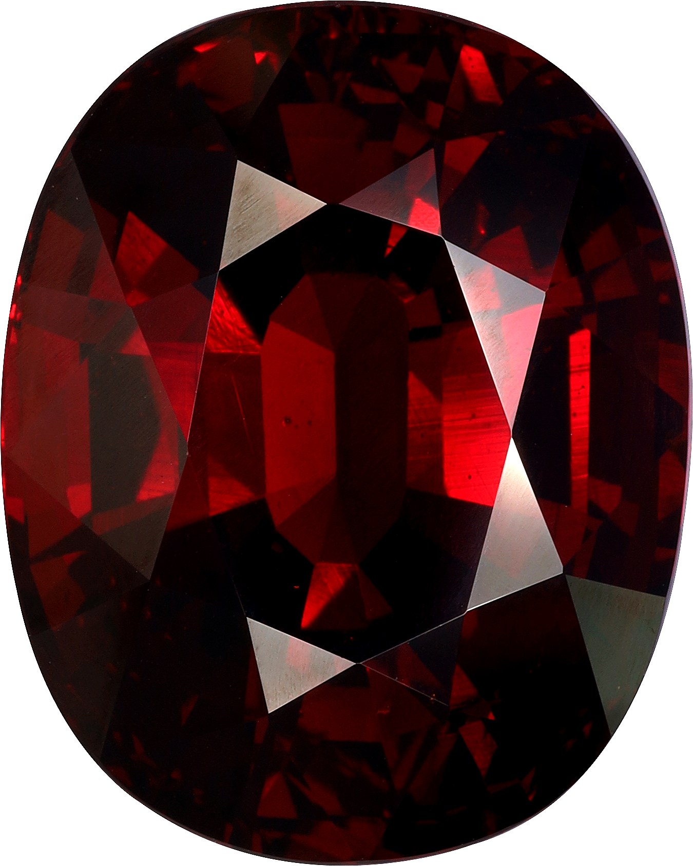 Oval cut spessartite garnet