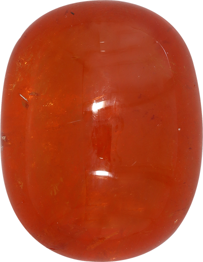 Oval cut spessartite garnet