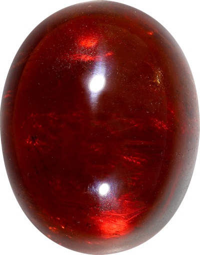 Oval cut spessartite garnet