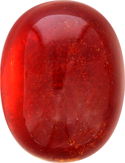 Oval cut spessartite garnet