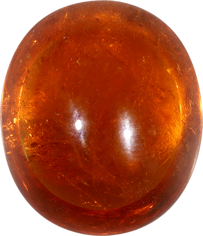 Oval cut spessartite garnet