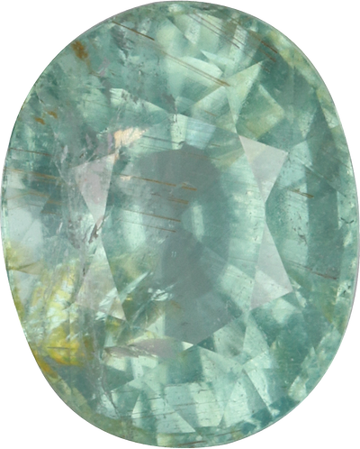 Oval cut green tourmaline