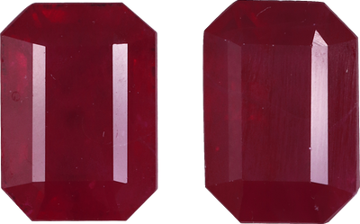 Rectangular cut burma ruby